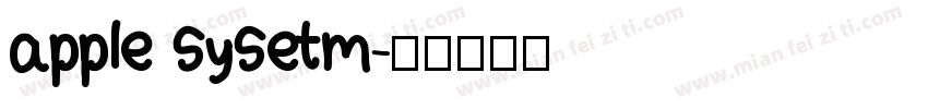 apple sysetm字体转换
